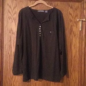 Women's Lady Madeira 1/4 Button Long Sleeve Top